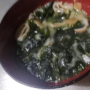 葱と小松菜の味噌汁